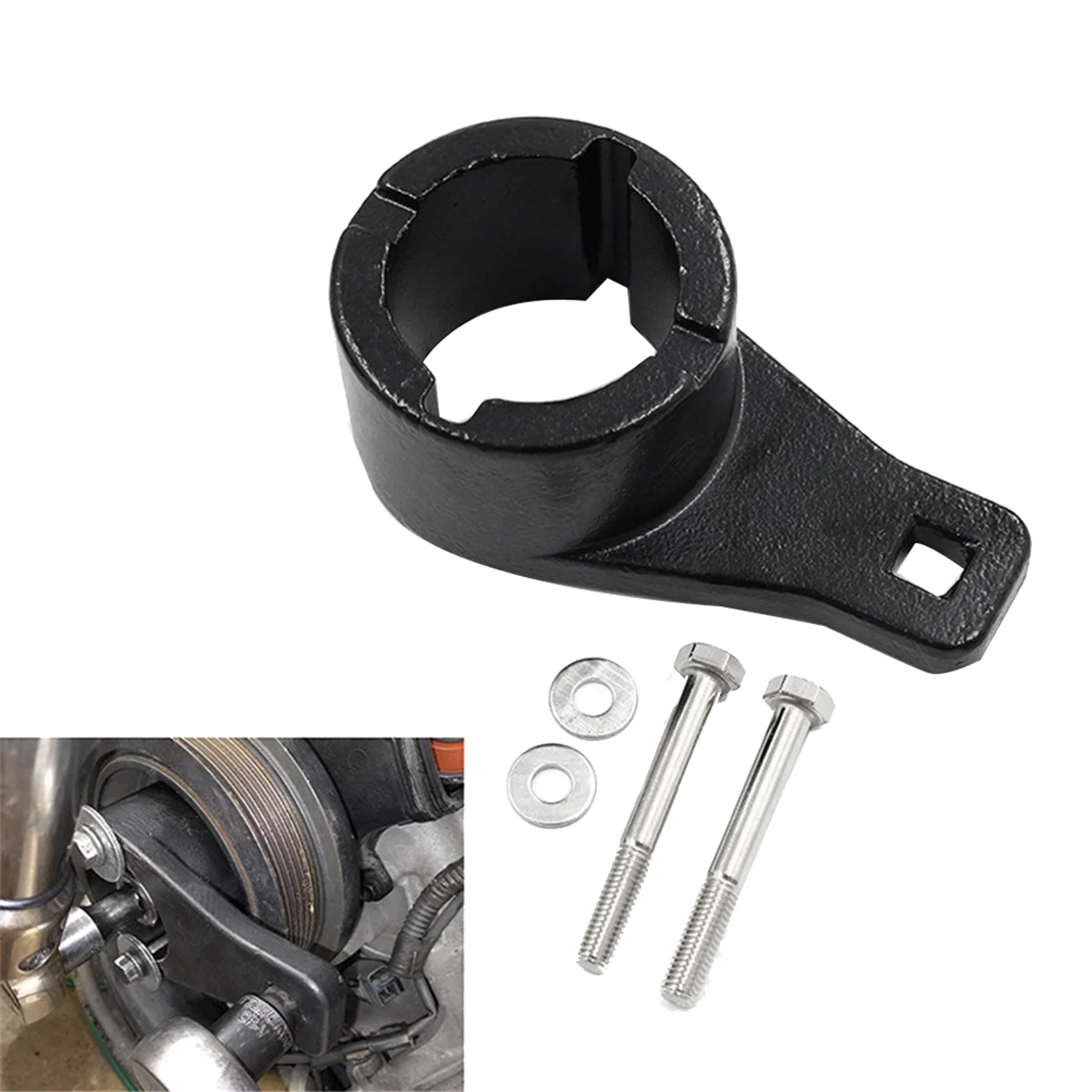 Crankshaft Pulley Removal Sleeve Socket Tool Crankshaft Damper Pulley Suitable for