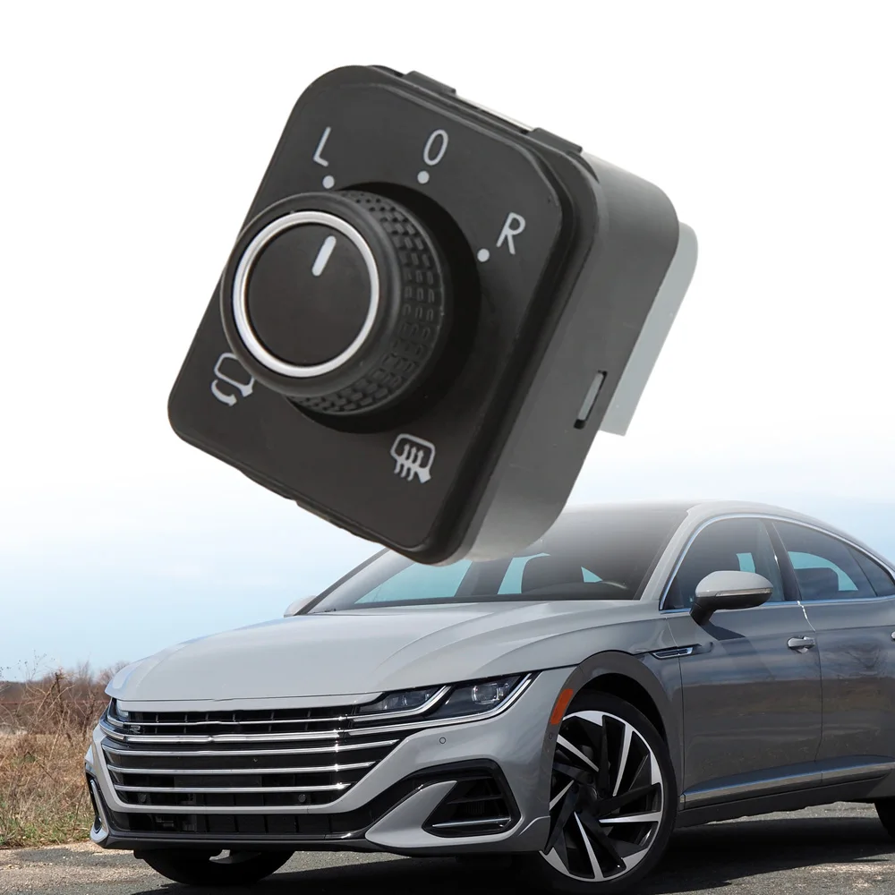 

Side Folding Mirror Control Switch Knob for VW Arteon Crafter Passat Teramont Tiguan Touran T-Roc Tarraco 3G0959565C 5TD959565