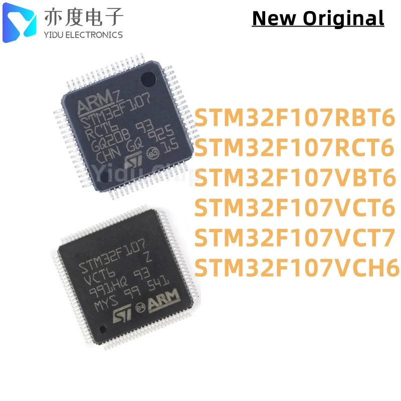 1pcs/lot STM32F107RBT6 STM32F107RCT6 STM32F107VBT6 STM32F107VCT6 STM32F107VCT7 STM32F107VCH6 STM32F107 IC MCU 32-bit ARM New