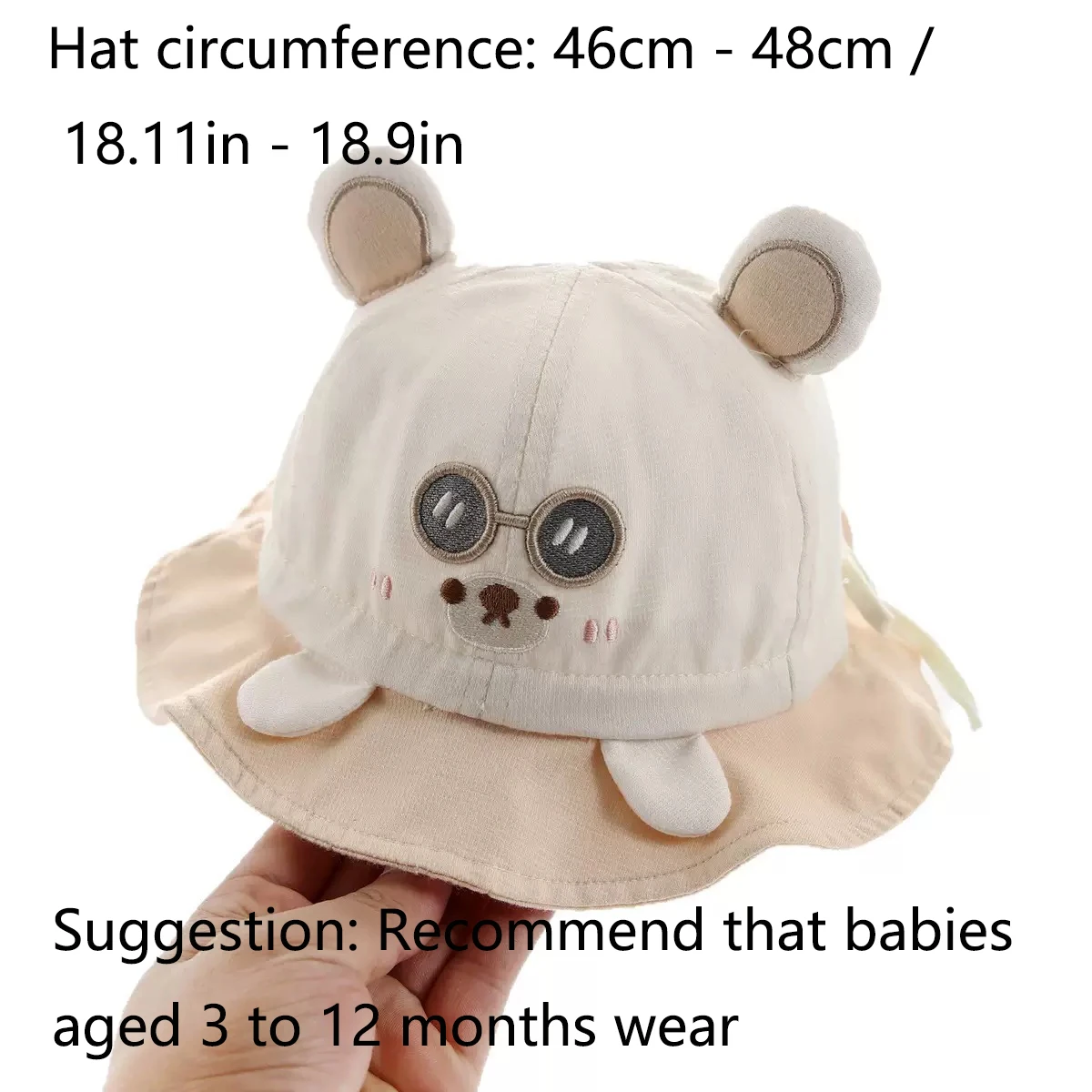 Baby Hat for Spring and Autumn, Lightweight Sun Protection Cap for Boys, Stylish Adjustable Fisherman Hat for Infants and Toddle view 6