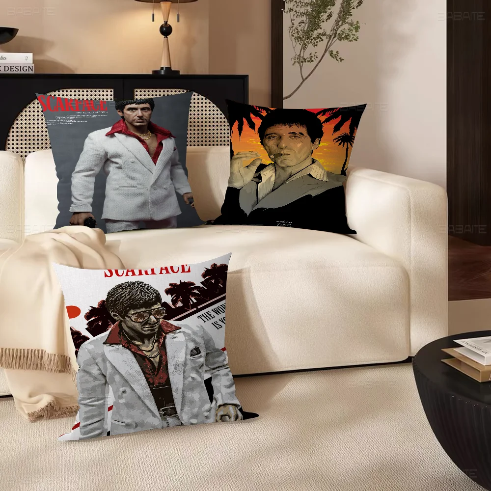 

Movie S-scarface Cushion Cover 30x50 Polyester Sofa Cushions Decorative Throw Pillows Home Decoration Pillowcover