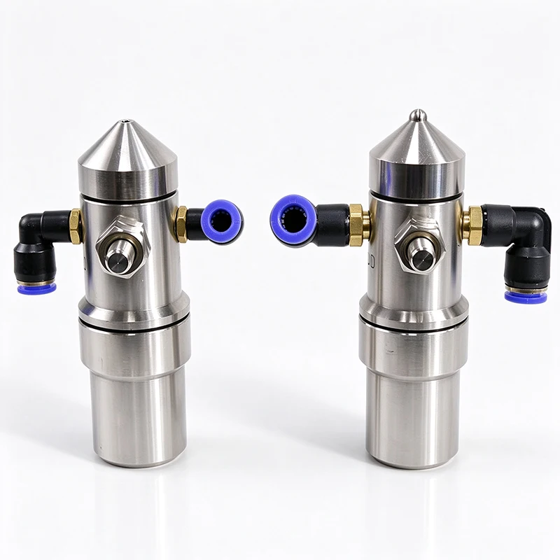 Air atomizing nozzle 304 stainless steel drip proof fluid spray air atomizing corrugated cardboard humidification nozzle