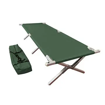 Cama de camping Venta al por mayor Barato Precio de fábrica Venta Diseño plegable Cama de campamento para dormir de aluminio ajustable al aire libre