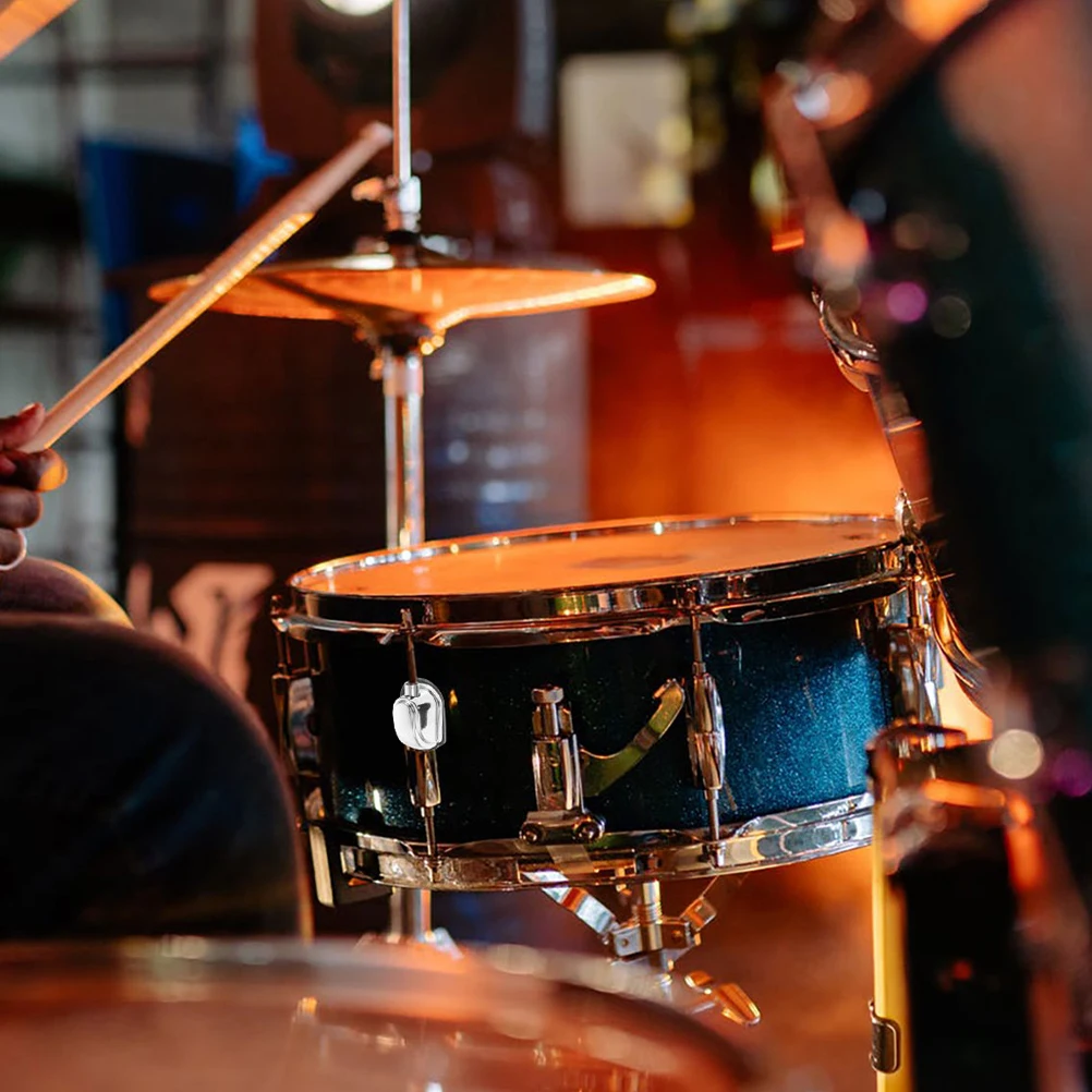 

4pcs Lugs Metal Snare Connector Accessories Silver Hardware Bass Drum Replacement Kits Percussion Instruments Drum Parts