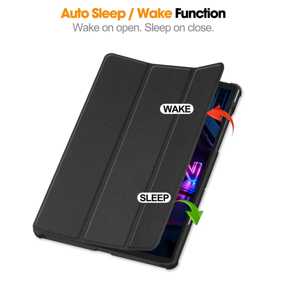 Tri‑Fold Flip Stand Protective Case Auto Sleep Wake Shockproof Cover For Lenovo Legion Y700 Gen 5 2026 TB323FU 8.8 Inch