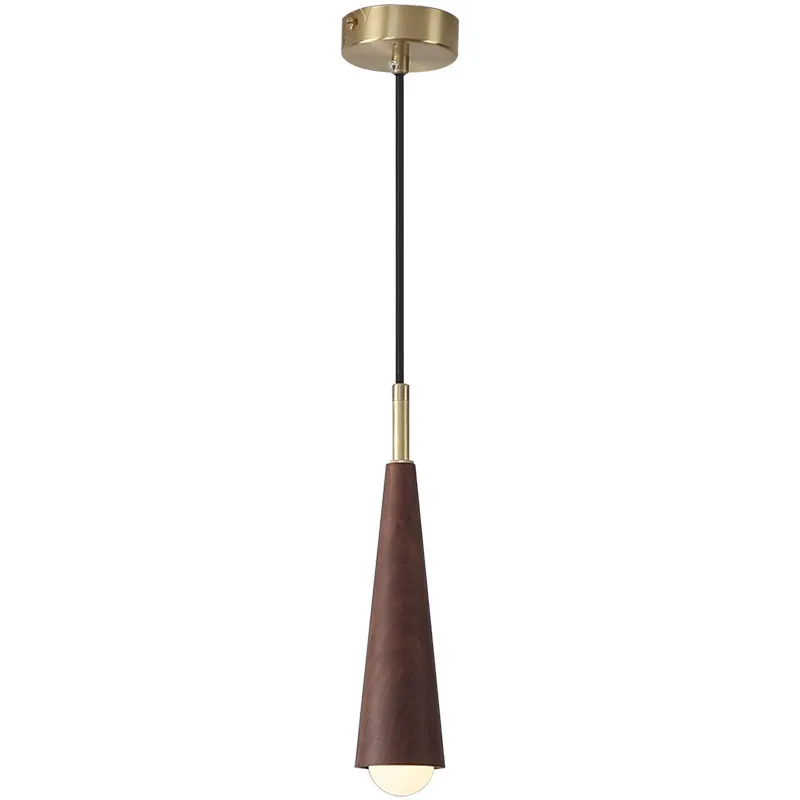 

Light luxury walnut, minimalist Nordic bedroom bedside chandelier, Japanese retro bar, dining room window bed and breakfast