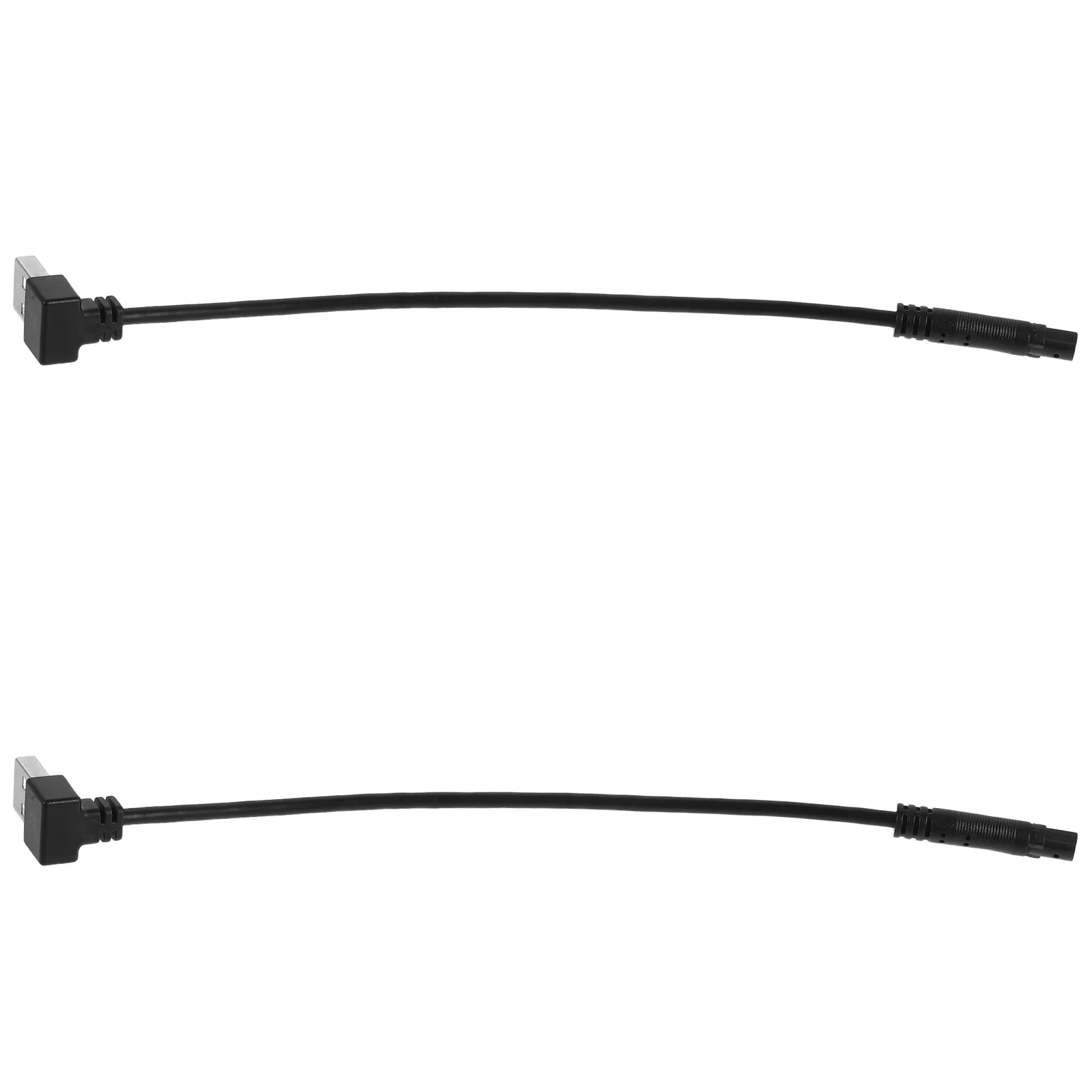 2Pcs Dash Cam Mini USB Power Cable 5 Pins 8 Inch Low Voltage Protection Car Dashcam Cable USB-C Adapter Driving Recorder