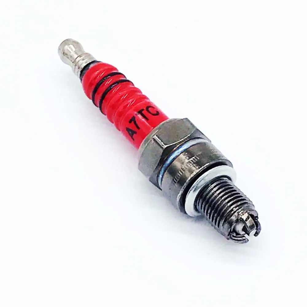 

Durable Three-Electrode GY6 50cc 70cc 90cc 110cc A7TC Replacement Parts Motorcycle Spark Plug Modification Accessories