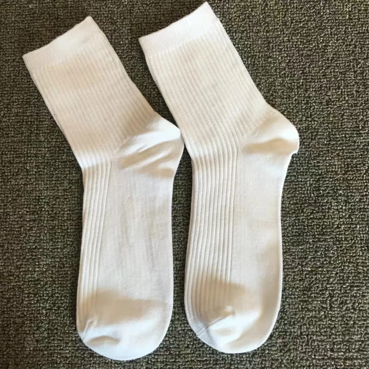 الجوارب الرجالية القطنية المنقية بلون الأعمال عادية تنفس الذكور قصيرة طاقم الجوارب Calcetines هدايا للرجال أسود أبيض سوكس