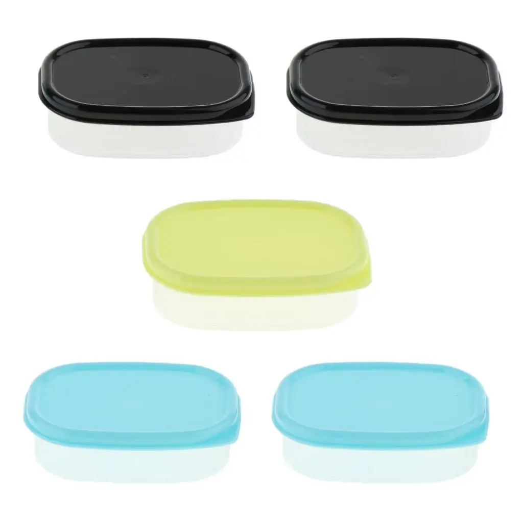 Portable Plastic Environmental Storage Box Organizer Case 5 Pieces