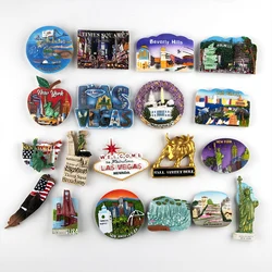 The United States 3d refrigerator sticker travel collection souvenir New York fridge magnets Times Square Statue of Liberty shap