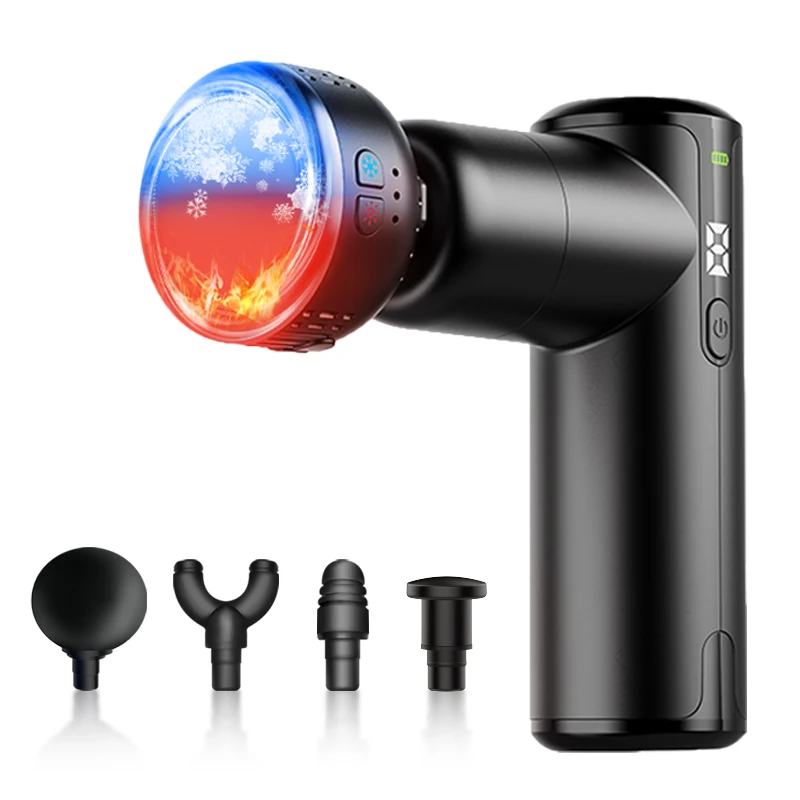 

Массажный пистолет Phenitech с подогревом и холодом, перкуссионный массажер для глубоких тканей, портативный ручной массажер для спортсменов