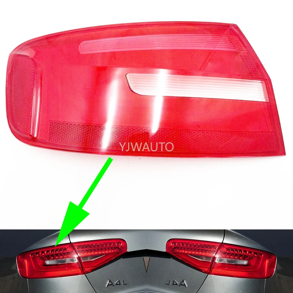 

For Audi A4 2013 2014 2015 2016 Taillight Cover Car Taillamp Lens Glass Replacement Rear Lampshade Brakelights Shell