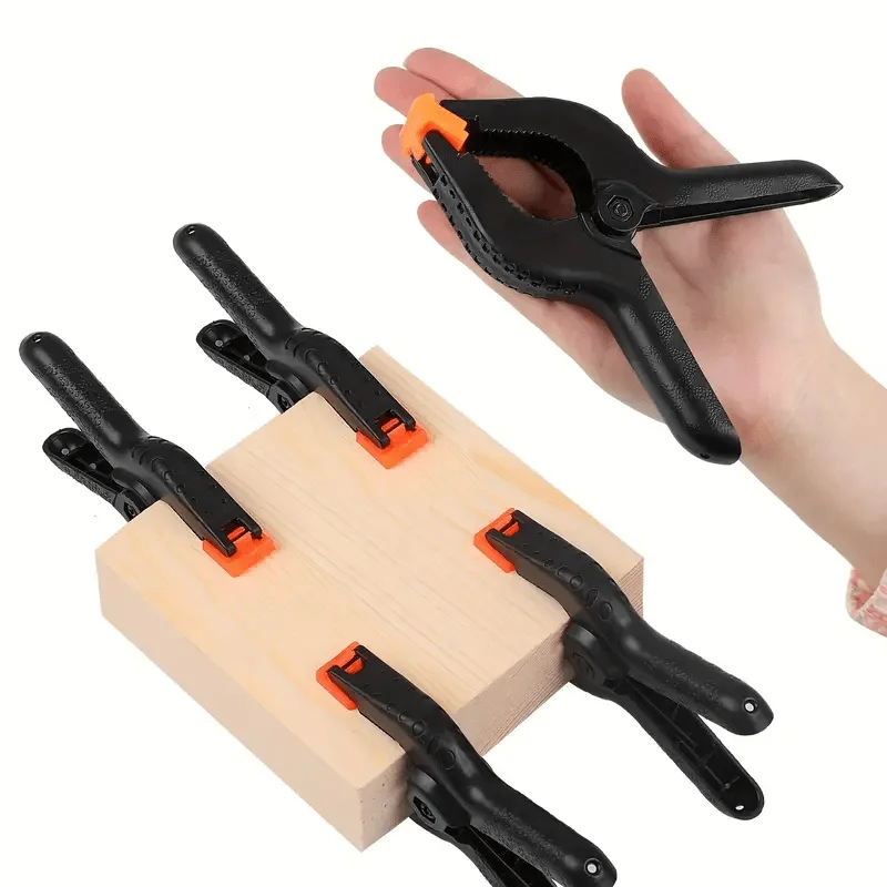 6pcs 2inch Spring Clamps Heavy Duty Plastic For Background Muslin Canvas Paper Chromakey Screen Clip Photo Studio Carpenter Tool