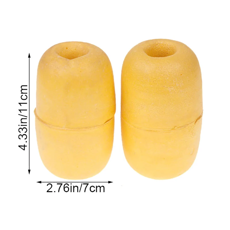 2Pcs Oval Fishing Net Buoy Float Deep Water Foam Float Crab Pot Marker Drift Anchor Rope Floating Buoy For Fishing Tackle 7*11CM - view 2
