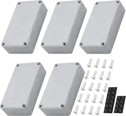 DaierTek 5PCS 1590B Guitar Pedal Enclosure Aluminum Diecast Stomp Box Case 112x61x32mm Toggle Switch Box