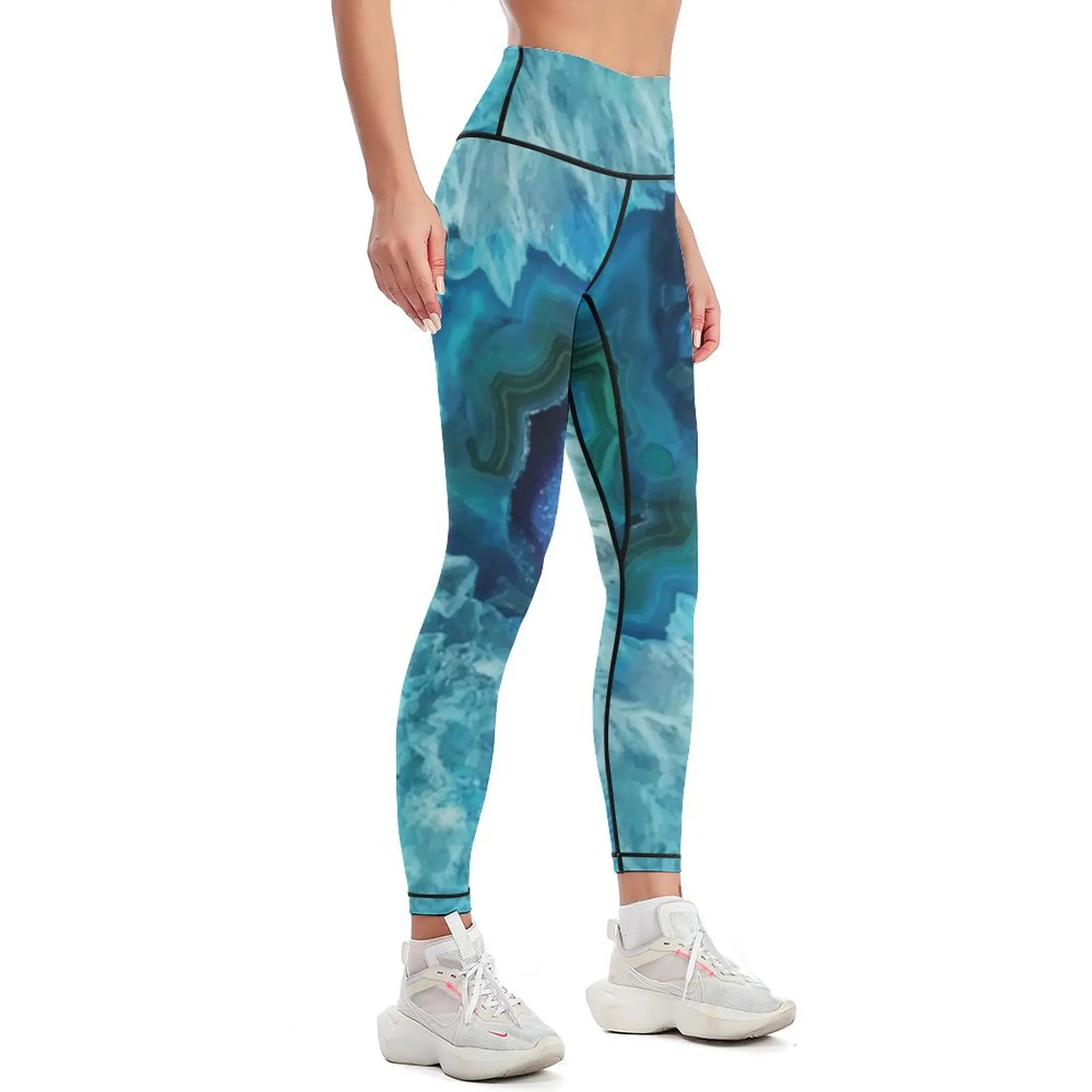 Geode Rock Leggings Women's push up Golf wear Women's sportswear flared Womens Leggings