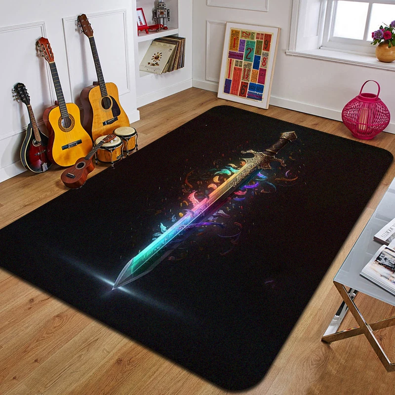 D-dagger Printed Carpet Fashion Yoga Mat Non-Slip Carpet Bedroom Decoration Outdoor Carpet Bedroom Birthday Gift