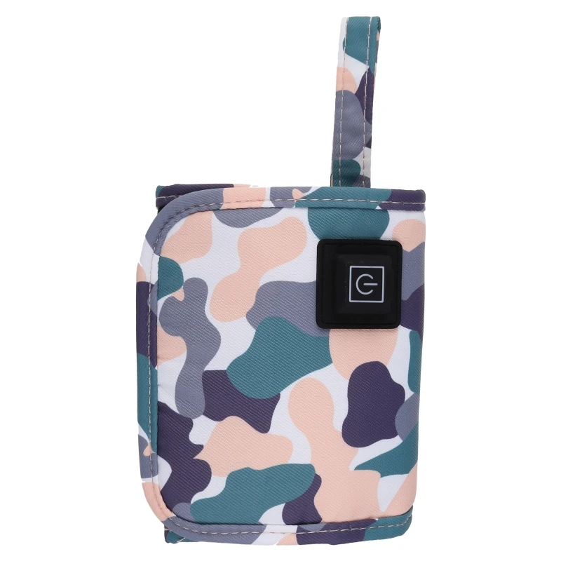 Scalda biberon USB portatile Camouflage Travel scalda latte biberon per neonati termostato coperchio caldo per alimenti