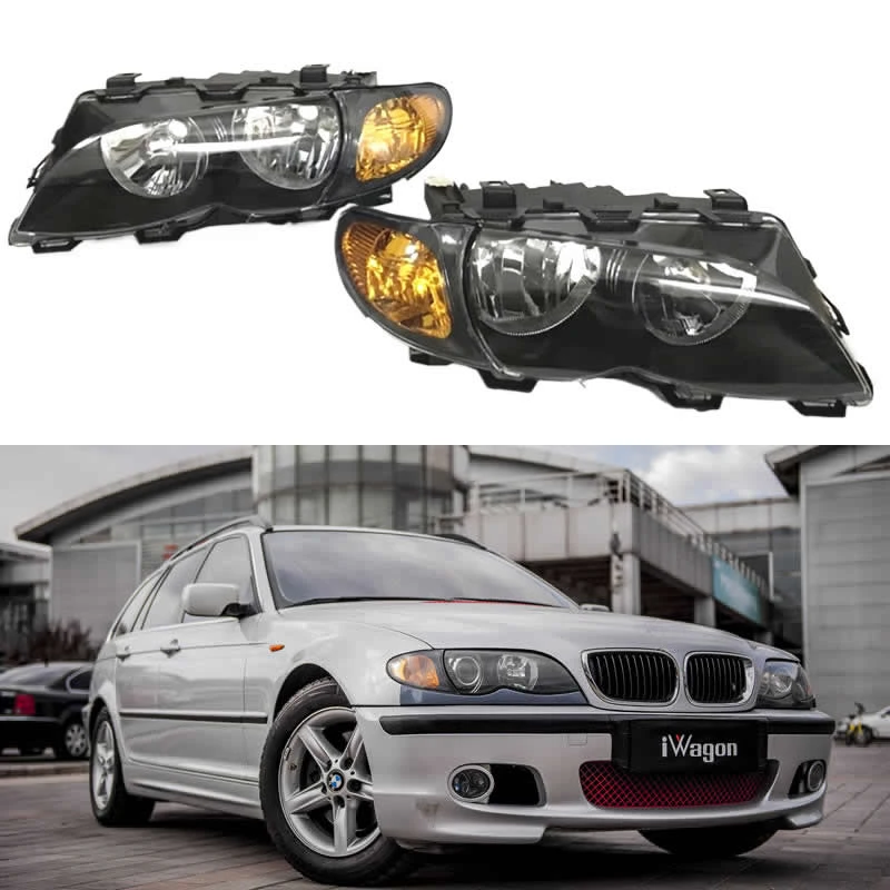 

For BMW 3 Series E46 318 320 325 330 2002-2004 Car Accessories Halogen headlights high beam turn signal low beam corner light