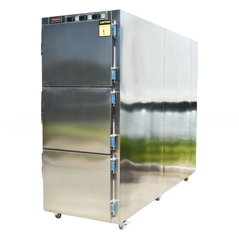 

Morgue 3 freezers, funeral home 3 door corpse freezer
