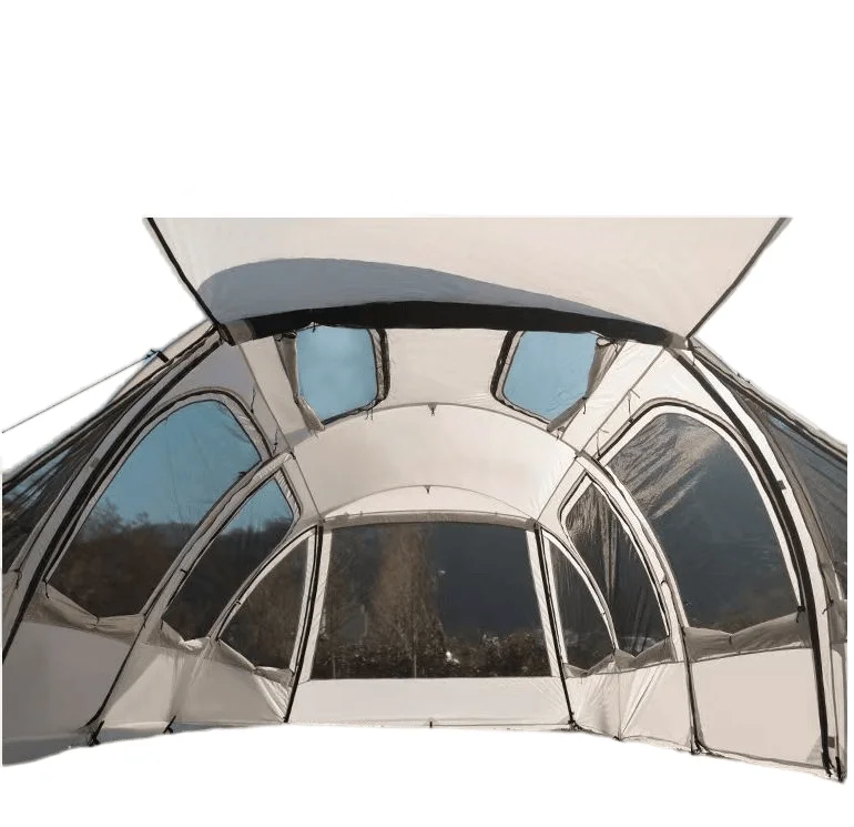 Portable Camping Tent Lightweight Backpacking Tent for Wild Camping Breathable Mesh Window Outdoor Canopy