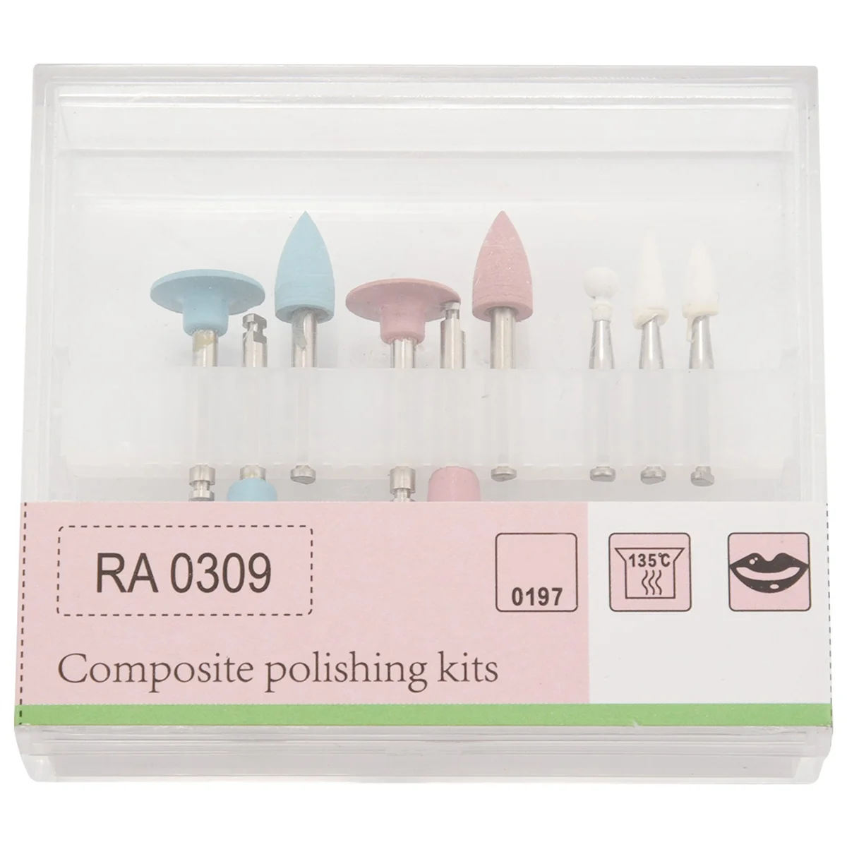 Dental Composite Polishing for Low-Speed Handpiece Contra Angle Kit RA0309 Oral Hygiene Teeth Polishing Kits