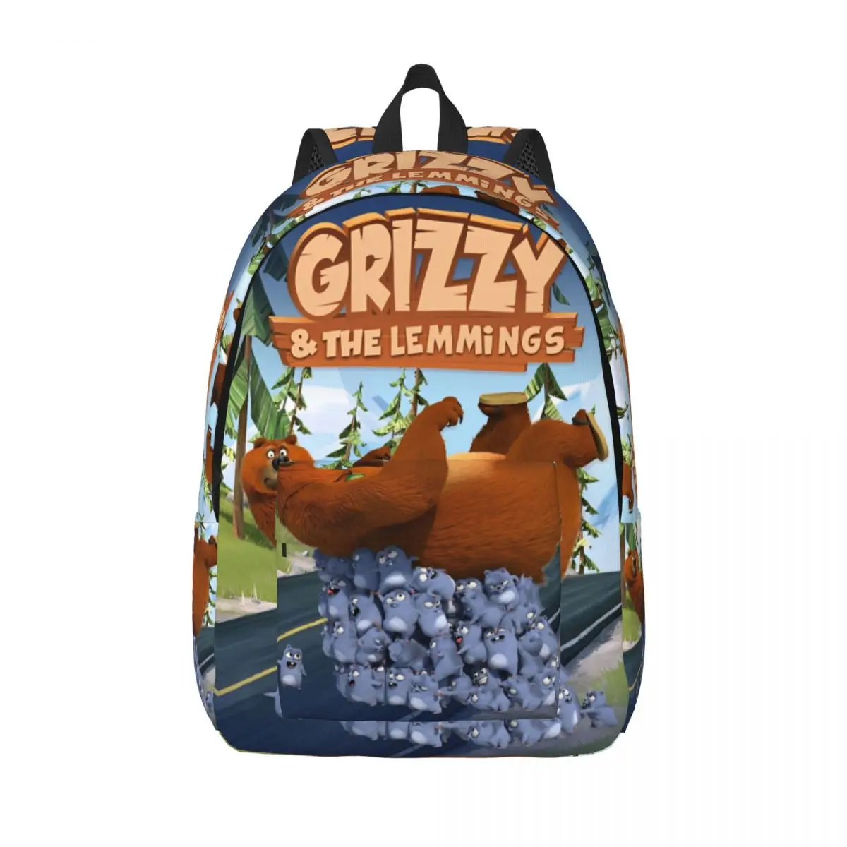 

Рюкзак Grizzy And Lemmings для мужчин и женщин, модный студенческий деловой рюкзак, сумка через плечо для колледжа, подарок