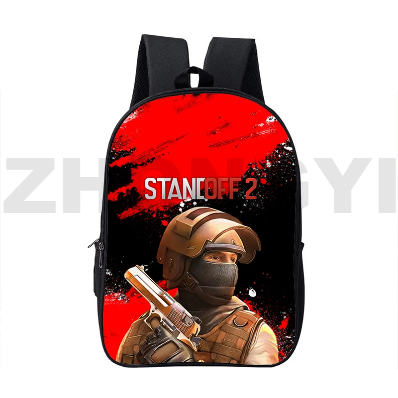 

New Funny Game Graphic Standoff 2 Print Backpack Kids Rucksack Fashion Mochila Schoolbags Women Travel Bags Boys Waterproof Bag