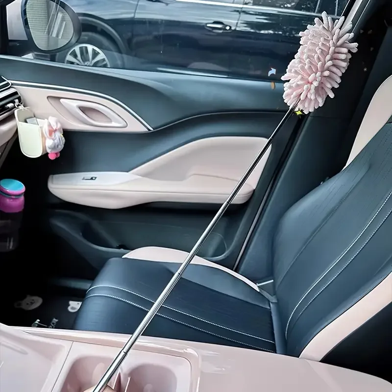 1/2Pcs Mini Car Duster Brush Telescopic Dust Remover Cleanning Washing Tool for Home Auto Air-conditioner Furniture Shutter image 3