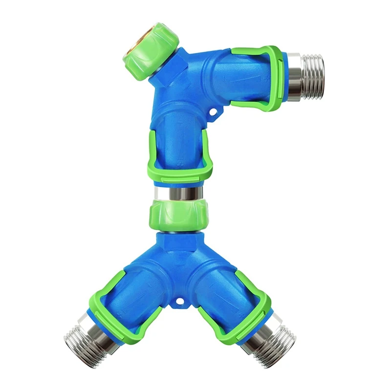 2Pcs Garden Hose Splitter Water Hose Splitter 2 Way Outdoor Water Spigot Hose Splitter