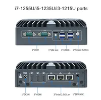 Topton Fanless Mini Firewall PC Intel Ultra 5 125U i7 1255U i3 1215U 3*2.5G LAN 3*HDMI2.0 IoT Industrial Computer Edge Computing 6