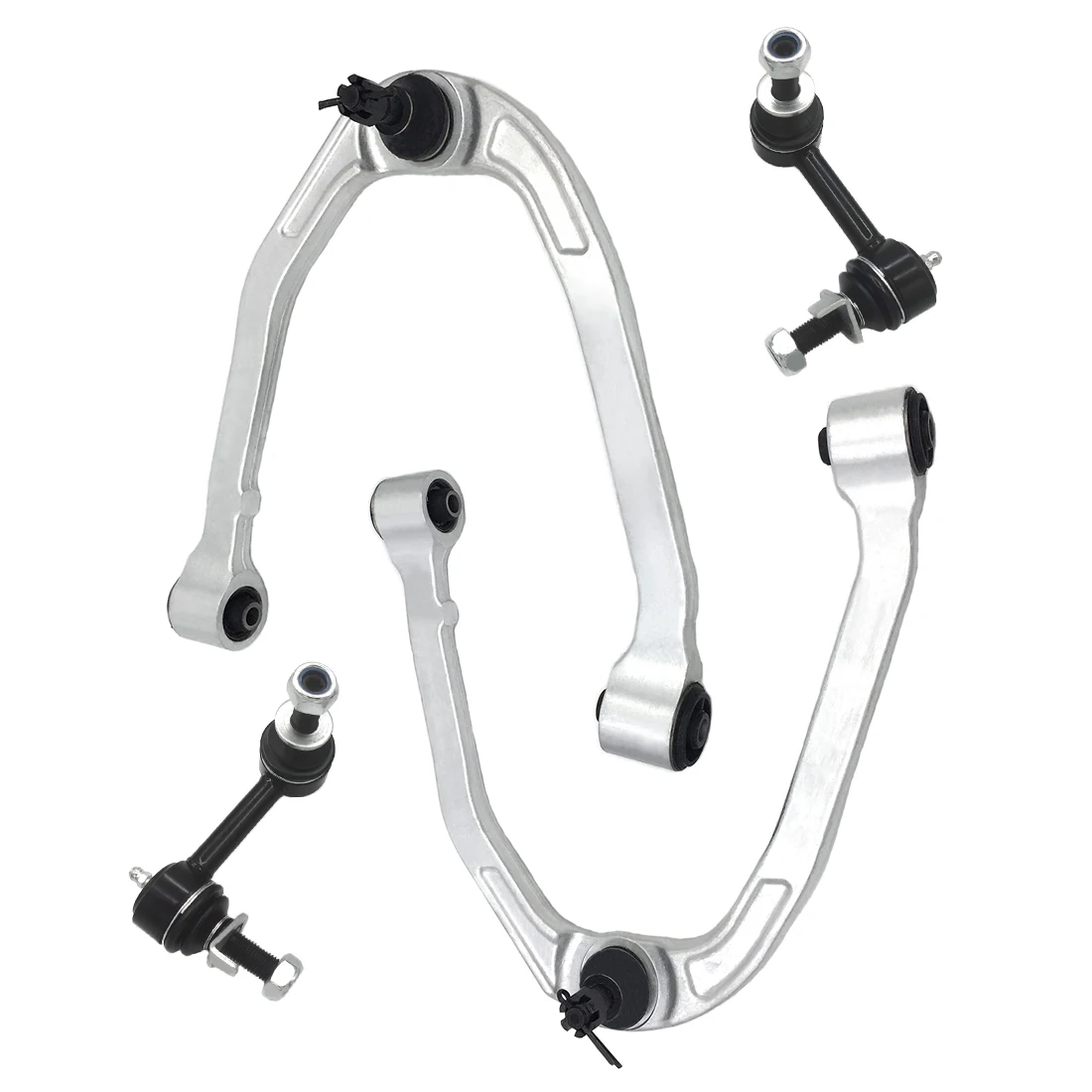 TOPICKSAP 4pc Front Upper Control Arms Stabilizer Sway Bar End Link for INFINITI G35 RWD NISSAN 350Z 2003 2004 - 2006 2007 2009