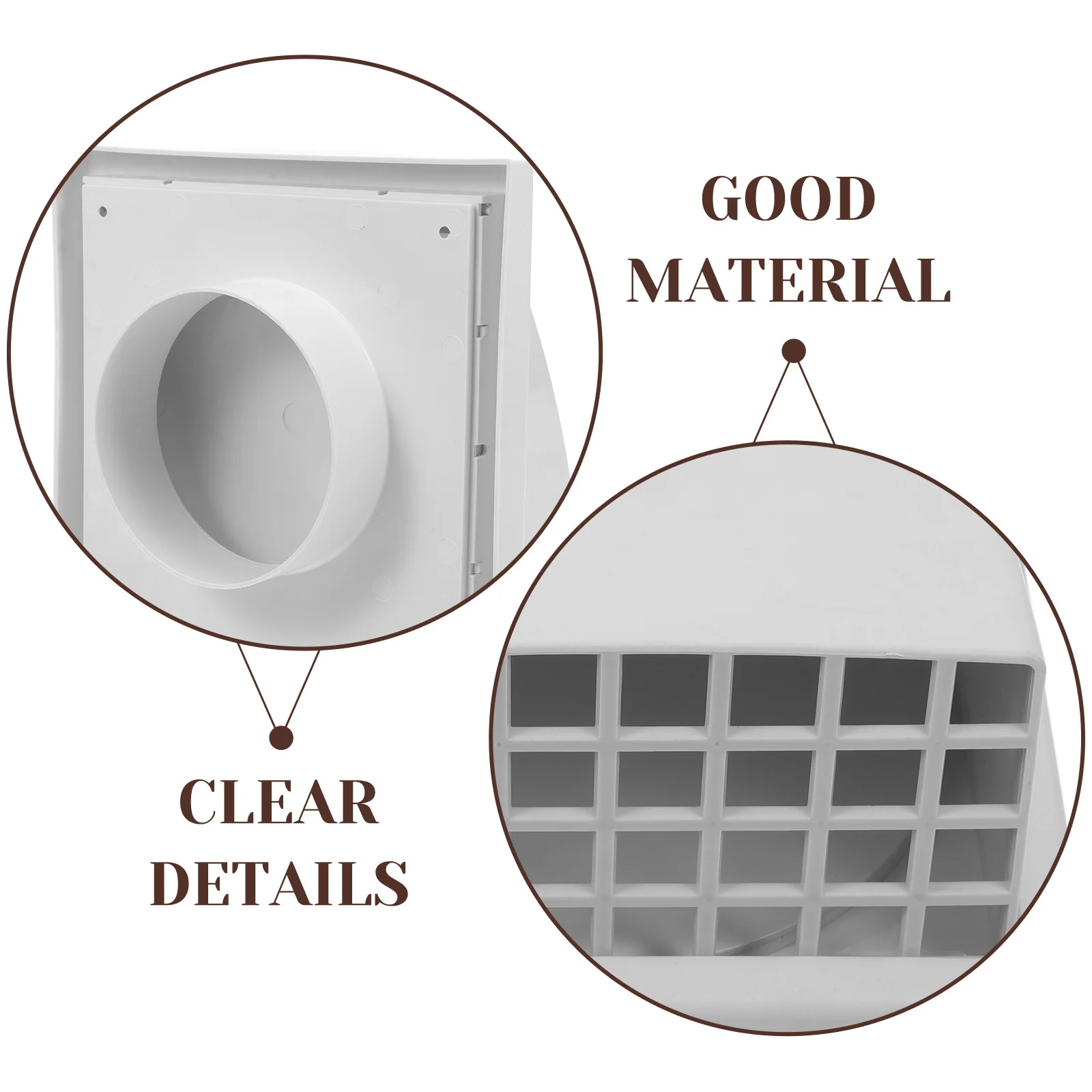 دائم البلاستيك جدار تنفيس غطاء مائل العادم تنفيس هود يندبروف غطاء مجاري الهواء التهوية الخارجية هود فتحات المدخنة