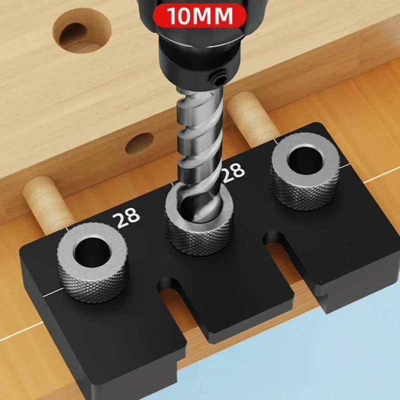 3-in-1 تركيبات أظافر خشبية 0-52 مللي متر دليل الحفر محدد فتحة الجيب القابلة للتعديل تركيبات ثقب توسيع عدة كاميرا دبوس عالمية