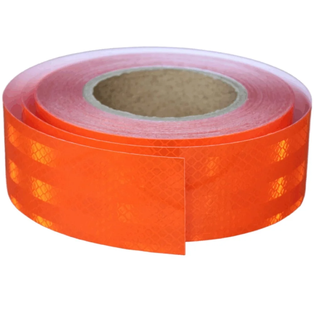 DIY 5cm*100cm PET Reflective Tape Waterproof Strong Adhesive Safety Warning Reflectors Conspicuity Stickers For Trailer Bike Car