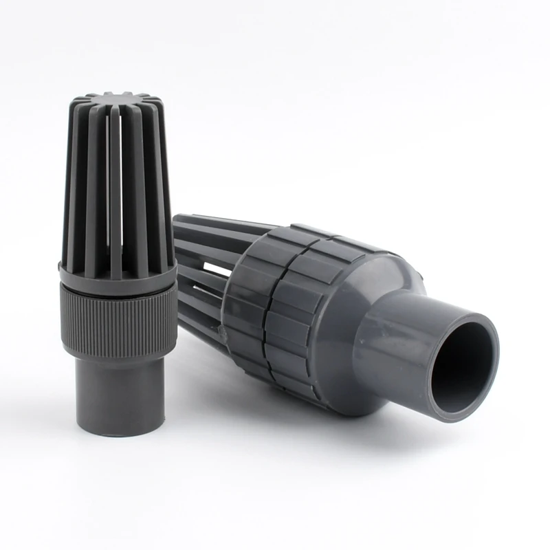 1pc ID 32/40/50/63mm PVC Valve Fish Tank Aquarium Check Valve Garden Irrigation Bottom valve Adapter Water Pipe Connector