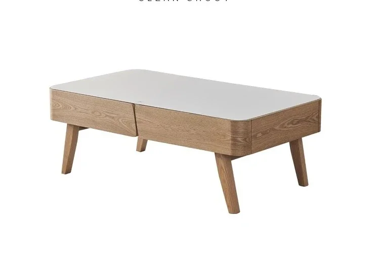 

Скандинавский чайный столик из массива дерева, мачуриан, цвет ясеня, чайный столик для хранения в гостиной