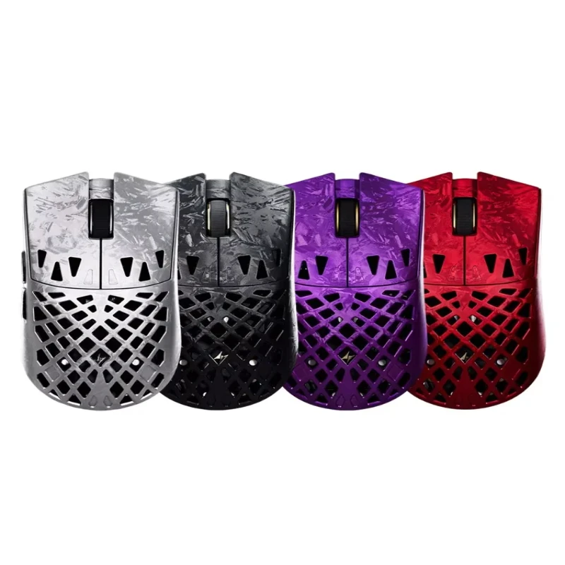 ATK GHOST Mouse Composite Carbon Fibre Wireless Bluetooth Hollow-out Gaming Mouse Paw3950ultra 48g Lightweight 0.163ms PC Gamer