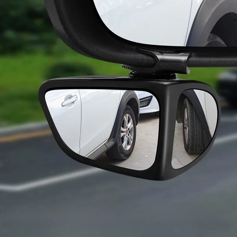 2pcs Universal Blind Spot Mirrors 360° Adjustable Wide-Angle View HD Side Rear Rearview Mirror Auto Auxiliary Rearview
