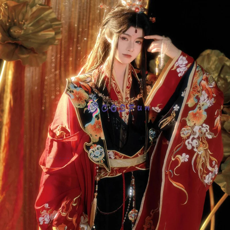 

Официальное благословение небес Xie Lian, карнавальный костюм Hanfu, платье на Хэллоуин, одежда для ролевых игр, женская одежда COSFun