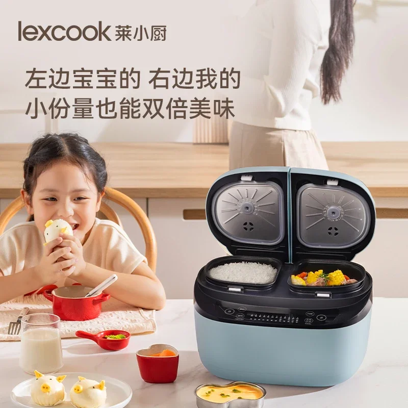 Рисоварка с двойным пузырьком для 1-2 человек, маленькая новая бытовая скороварка для риса, двойная комбинация, двойное использование, одна кастрюля 1917