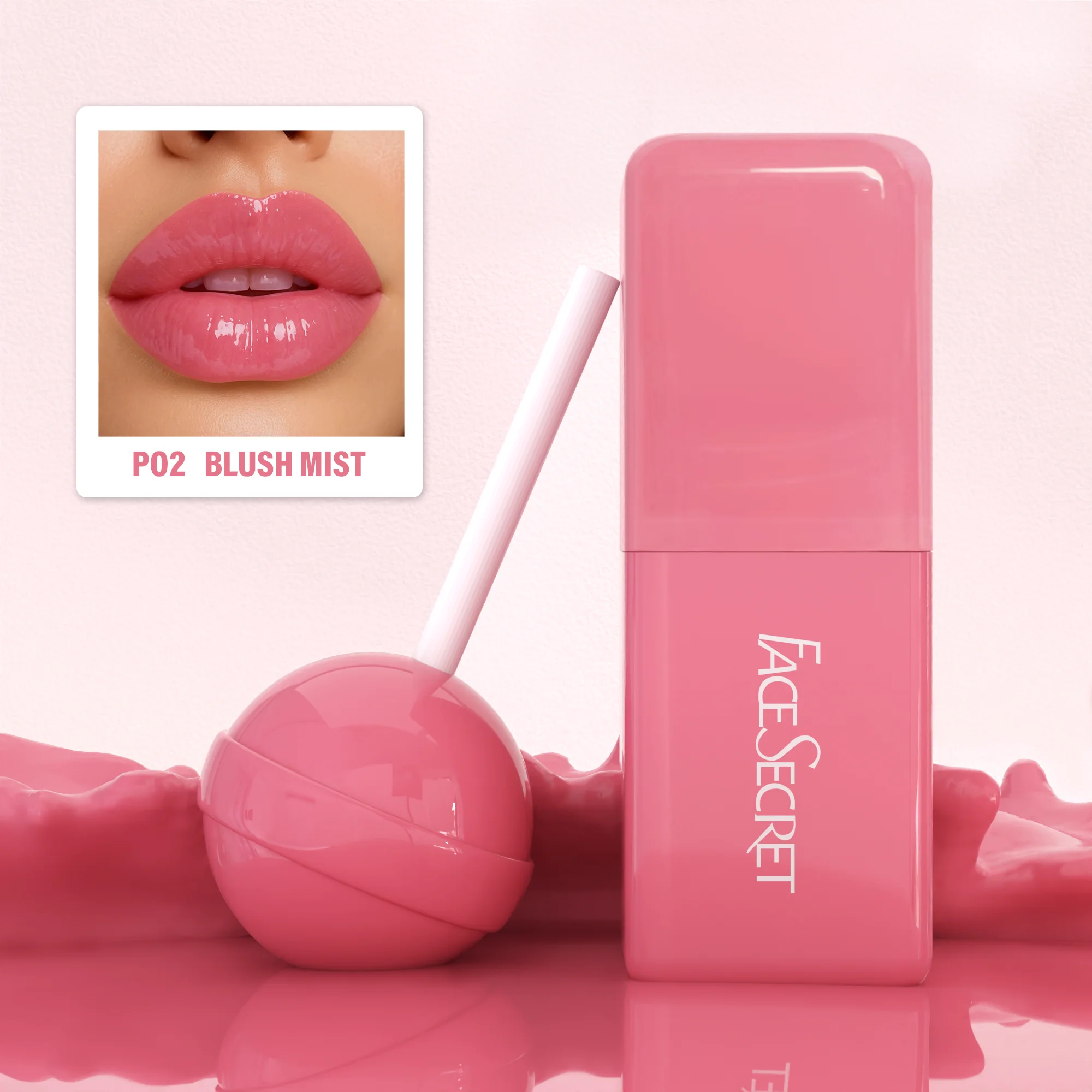 8-farbige universelle pralle Lippentönung, Wasserglanztönung, feuchtigkeitsspendender, wasserfester flüssiger Lippenstift, antihaftbeschichtet, hochpigmentiert, langlebig