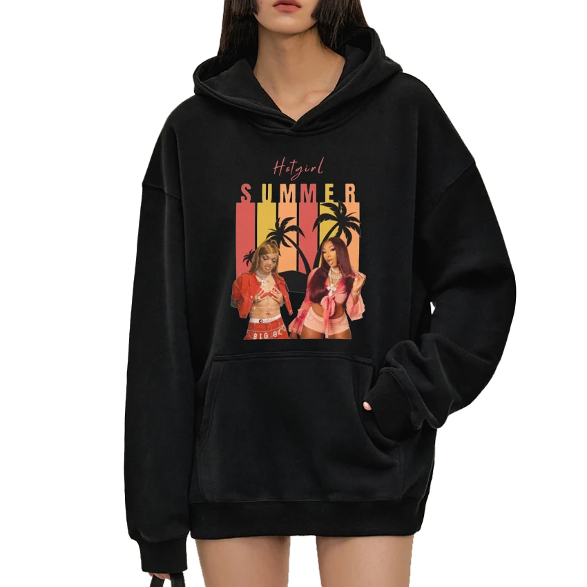 

Megan Thee Stallion Album Hot Girl Summer print Hoodie Men Women Fashion Sweatshirt Unisex Casual Fleece Long sleeve pullovers