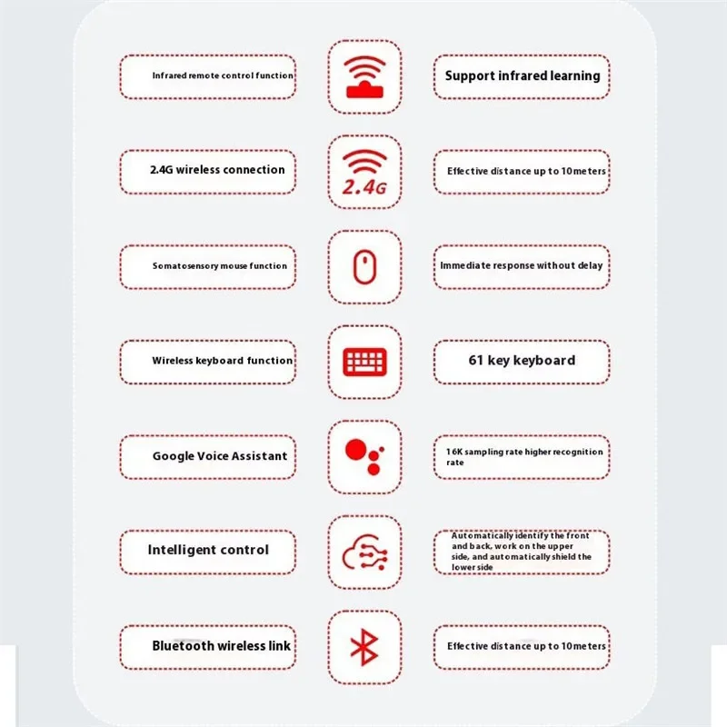 2.4G BT 5.2 وضع مزدوج للتحكم عن بعد IR التعلم T6 ماوس هوائي صوتي لاسلكي قابل لإعادة الشحن مع جهاز استقبال USB لصندوق التلفزيون أندرويد