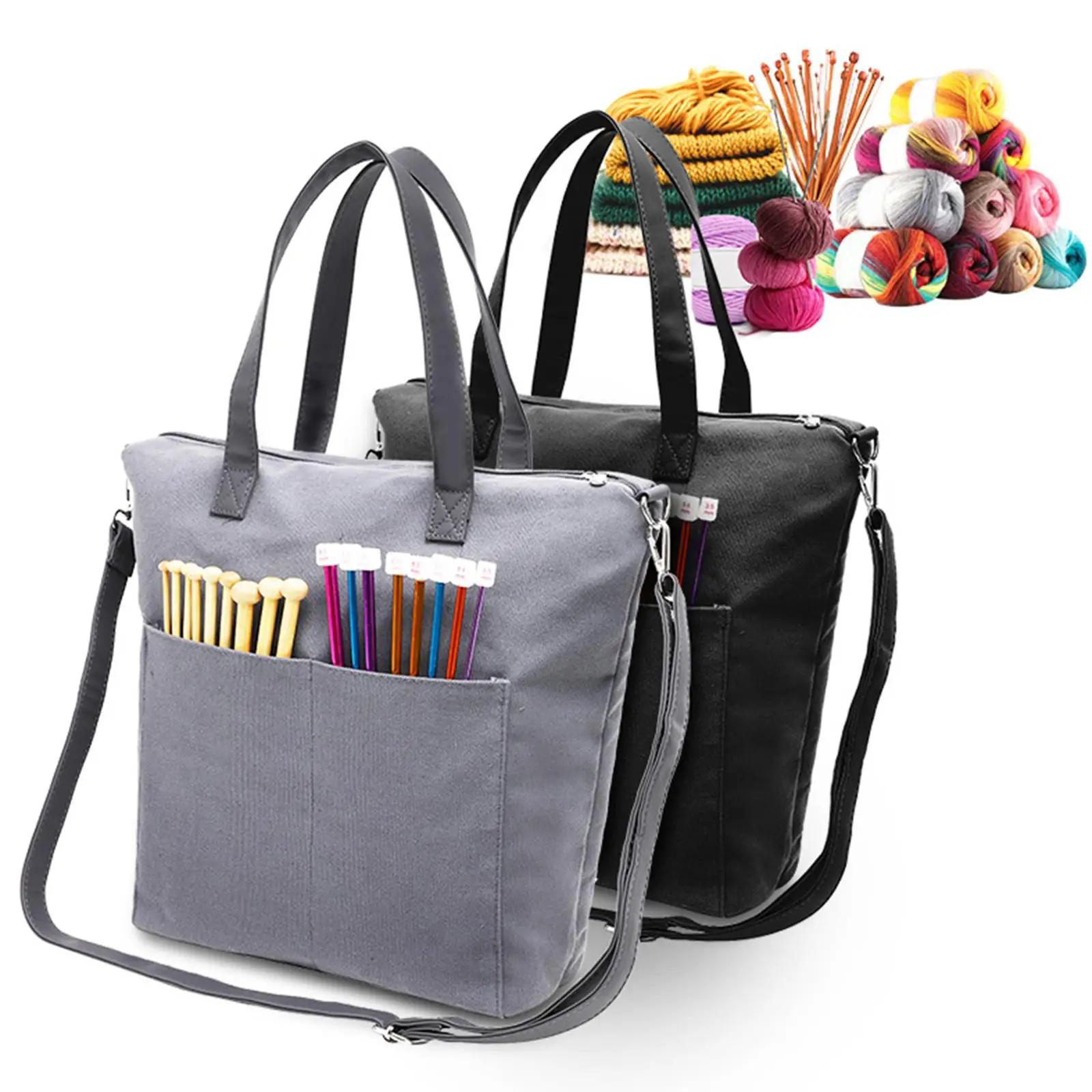 Storage Organizer for Crochet Hook Thread Lightweight Case Waterproof Portable