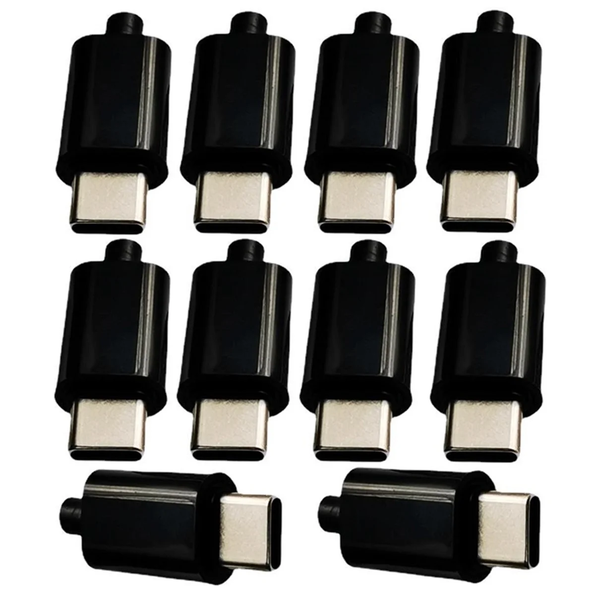 Y06A 10Pcs 12V PD/QC Decoy Board Fast Charge Module with Shell PD 2 3.0 DC Trigger USB Type-C Male QC4 Charge Connector Black