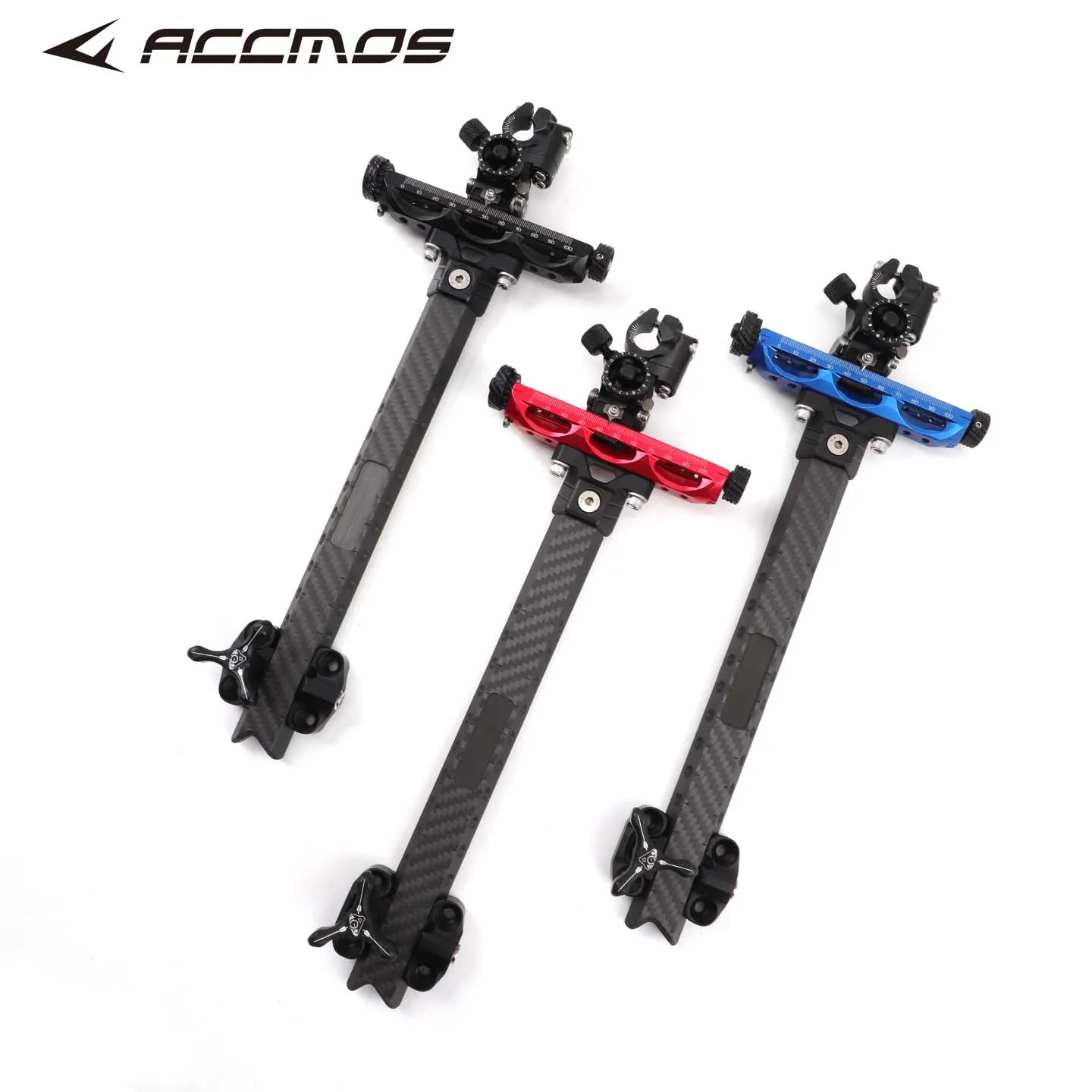 Universal Adjustable Compound Bow Sight Carbon Fiber Frame for Archery Shooting Compatible with Left Or Right Hand