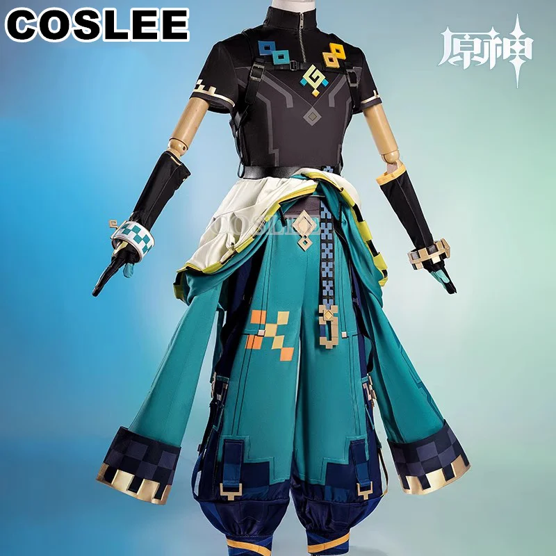 COSLEE Genshin Impact Kinich Game Suit Handsome Cool Uniform Cosplay Costume Halloween Carnival Party Outfit Men XS-XXL New