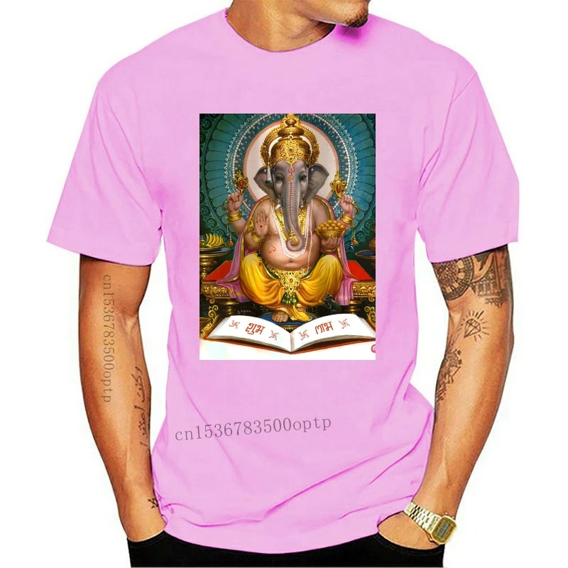 Mens Clothes Ganesh T Shirt Kali Shiva Krishna Hinduism Yogaer Goddess Meditation Mens T-Shirt Summer O Neck Cotton Normal